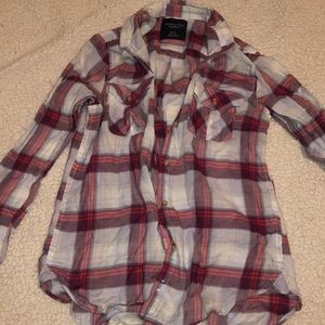 AE plaid top